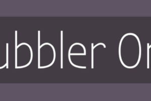 Bubbler One Font