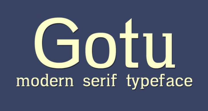Gotu Font Family
