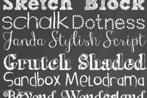 Chalkboard Font