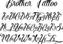Brother Tattoo Font Family