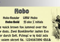 Hobo Std Font Family