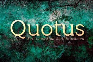 Quotus Slab Font Family