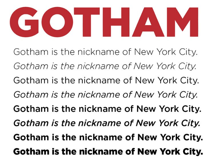 download gotham font for photoshop