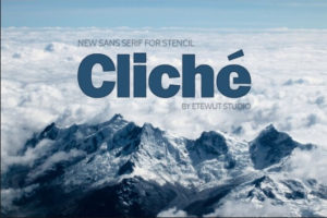 Cliche Sans Serif Font