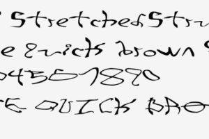 Stretchedstrung Wide Regular Font