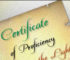 Certificate Font Family
