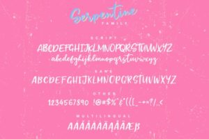 Serpentine Font Family