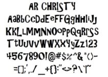 AR Christy Regular Font
