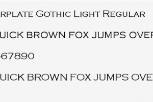 Copperplate Gothic Font