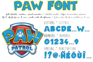 Paw Patrol Font Family