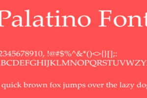 Palatino Font Family