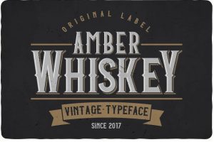 Amber Whiskey Font Family