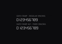 Date Stamp Font Family