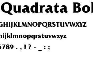 Friz Quadrata Bold Bt Font