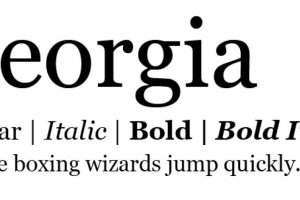 Georgia Font