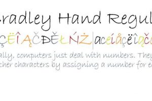 Bradley Hand ITC Font