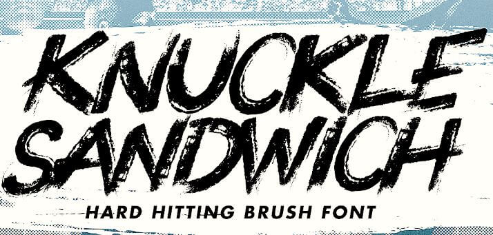 Knuckle sandwich font