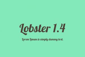 Lobster Font