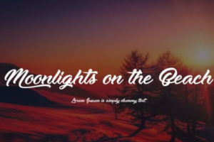 Moonlights on the Beach Font