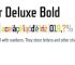 Refrigerator Delx W01 Bold Font