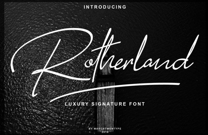 Rotherland Signature Font Free Download