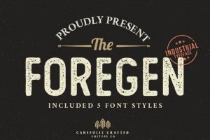 The Foregen Vintage Font