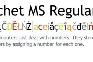 Trebuchet MS Font