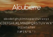 Alcubierre Typeface