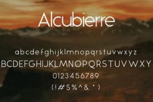 Alcubierre Typeface