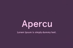 Apercu Font Family