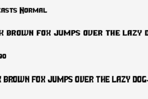 Battle Beasts Normal Font