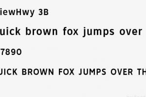 ClearviewHwy-3-B Font