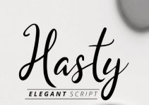 Hasty Elegant Script Font