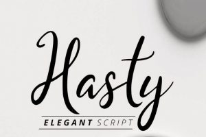 Hasty Elegant Script Font