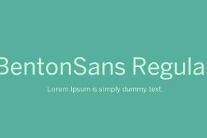 Benton Sans Font