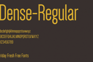 Dense Font