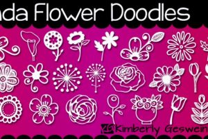 Janda Flower Doodles Font