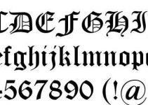 Old English Text Mt Font