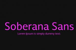 Soberana Sans Font Family