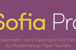 Sofia Pro Font