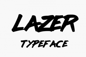 Lazer Brush Font