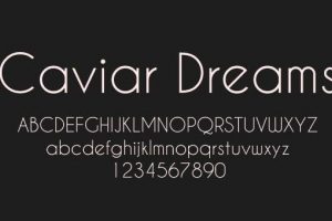 Caviar Dreams Font Family