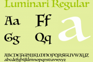 Luminari Font