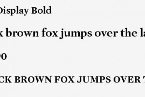 Mercury Display Bold Font