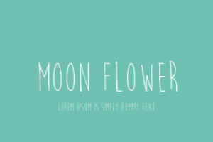 Moon Flower Font