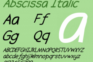 Abscissa Font