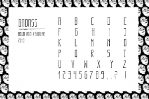 Badass Typography Regular Font