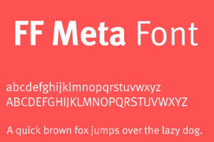 FF Meta Font