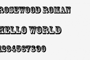 Rosewood Font
