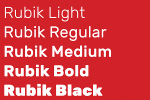 Rubik Font